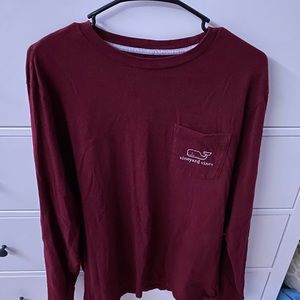 Burgundy Vineyard Vines Shirt